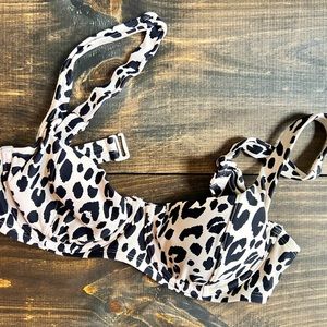 Leopard Pattern Bikini Top